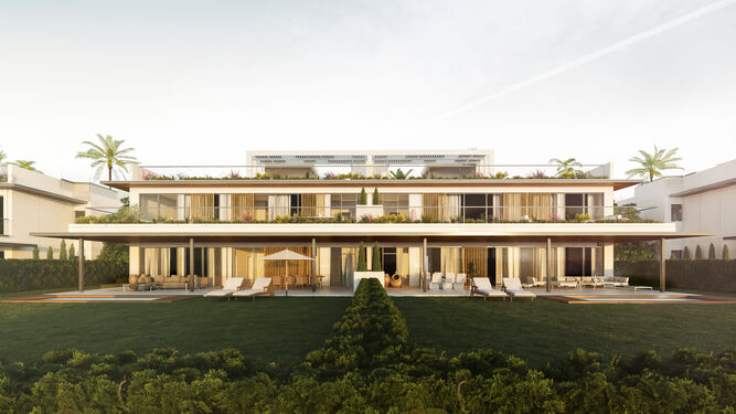 Infografía del complejo residencial Santa Clara en Marbella,  uno de los proyectos en los que se encuentra trabajando la firma.
