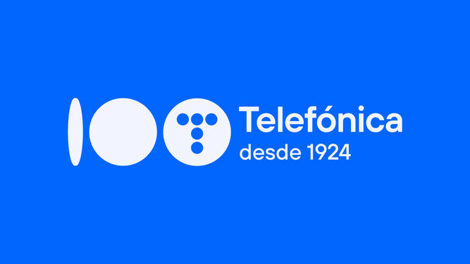Logotipo del Centenario de Telefónica.