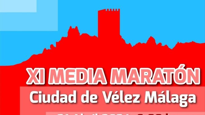 Cartel de la XI Media Maratón Ciudad de Vélez-Málaga