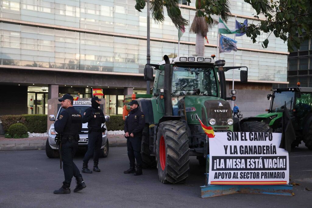 Las fotos de la segunda jornada de protesta de los agricultores de M&aacute;laga