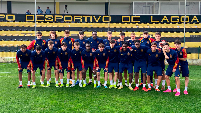 Selección española sub 17, en el Algarve.