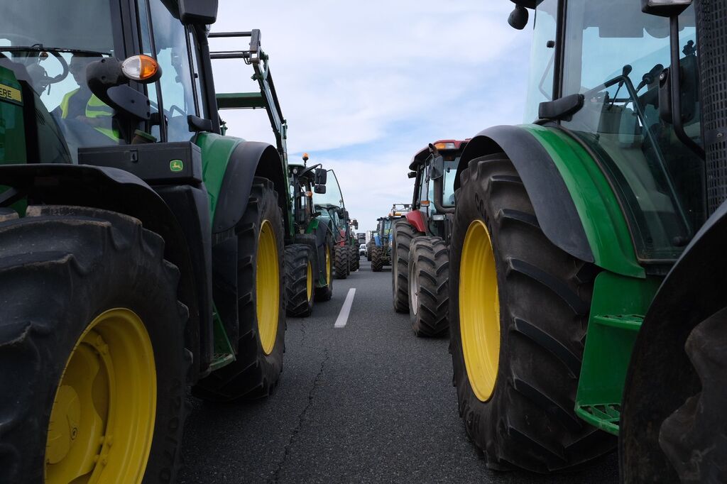 Tractorada en M&aacute;laga, la manifestaci&oacute;n de los agricultores en fotos