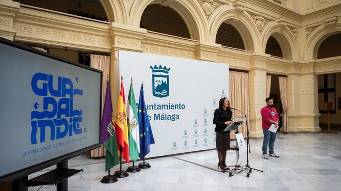 Presentación de Guadalindie en el Ayuntamiento de Málaga.