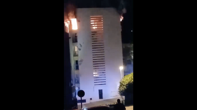 Fuego en una vivienda de Marbella.