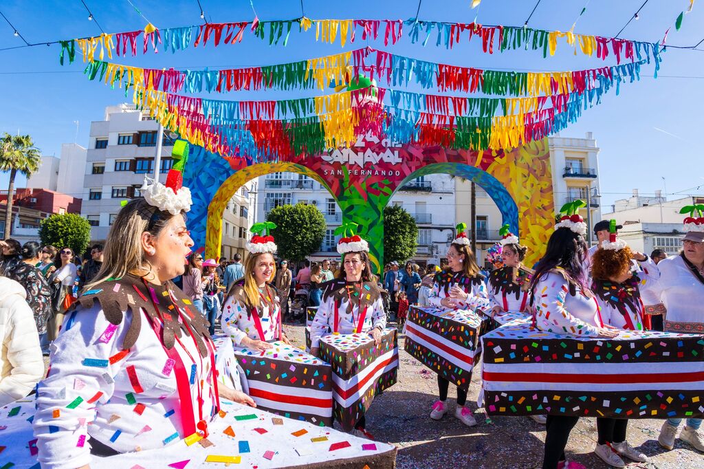 El domingo de Carnaval en San Fernando, en im&aacute;genes.