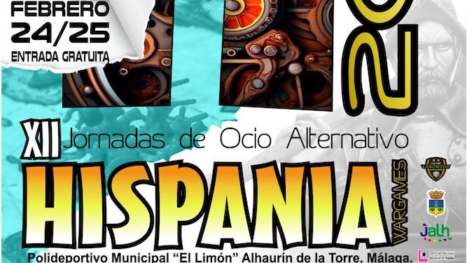 Cartel promocional de las jornadas de ocio alternativo Hispania Wargames.