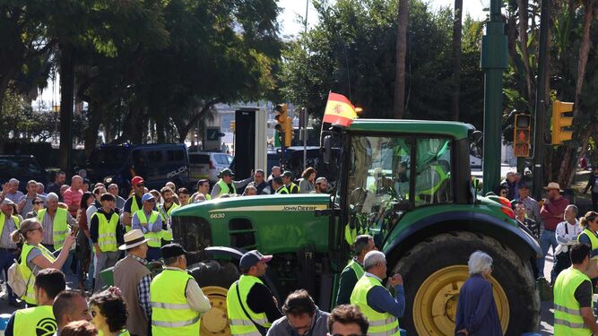 Tractorada en Málaga el pasado 21 de febrero