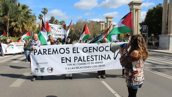 Protesta en Málaga contra la guerra en Gaza