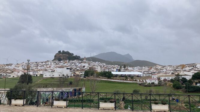 Cielo muy cubierto en Ardales, con las primeras lluvias de marzo en Málaga.