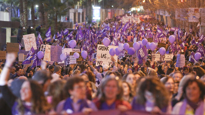 Manifestación del 8-M en Málaga, en directo