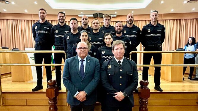 Acto de juramento de los 11 nuevos agentes de Policía Local en Vélez