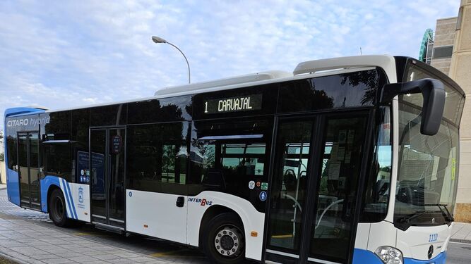 Un autobús del servicio de transporte urbano de Fuengirola.