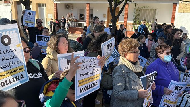 Protestas de vecinos en Mollina
