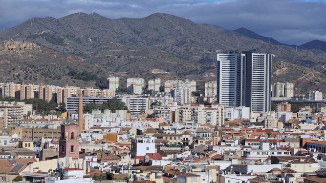 Vista de viviendas en Málaga.