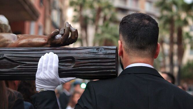 Salida procesional de El Mutilado esta Semana Santa 2024.