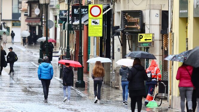 Málaga, bajo la lluvia estos días