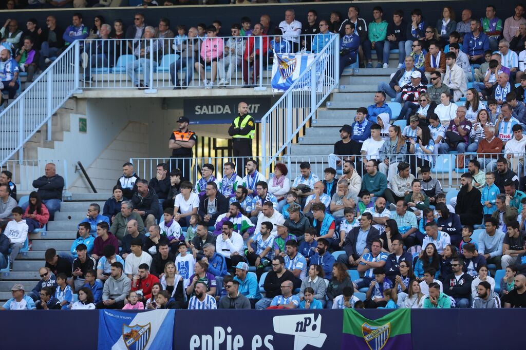 B&uacute;scate en las gradas de La Rosaleda durante el M&aacute;laga CF - Real Murcia